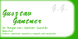 gusztav gantner business card